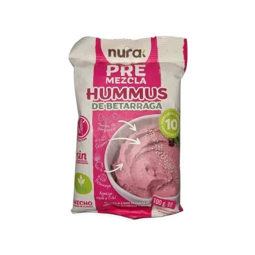 Premezcla Hummus Vegano Sin Gluten Sabor Betarraga 100 grs