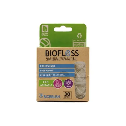 Hilo o Cinta Dental 100% Natural BIOFLOSS 30 mts
