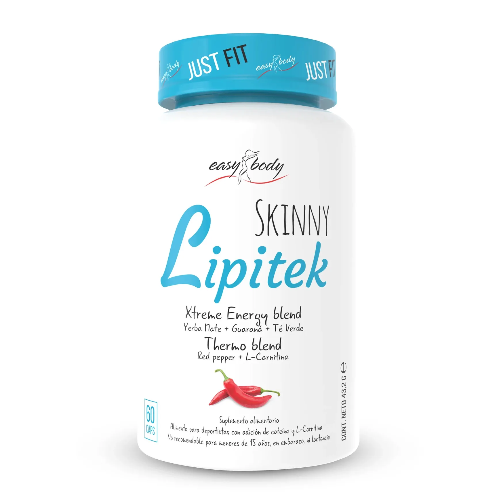 Quemador de Grasa Lipitek Mix Energético y L-Carnitina 60 capsulas