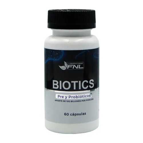 Prebióticos y Probióticos «Biotics». 60 capsulas.