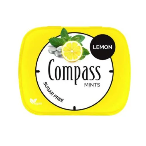 Mentas Sabor Limón sin azúcar Veganas 50Unidades