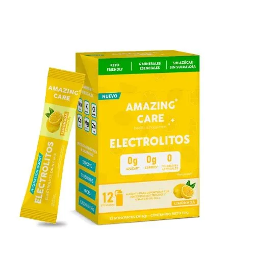 Electrolitos en Polvo Sabor Limonada 12x6gr Stickpacks