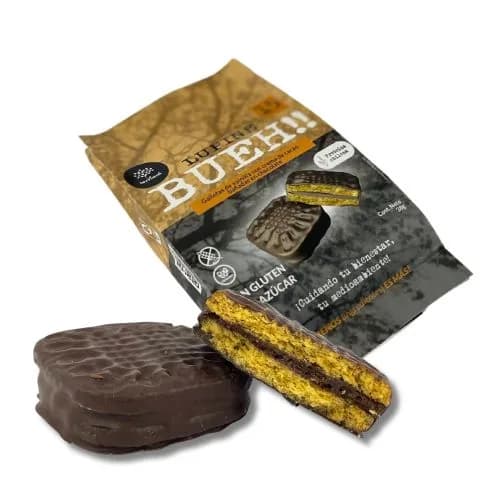 Sandwich galleta bueh!! vainilla crema cacao baño chocolate 38 g