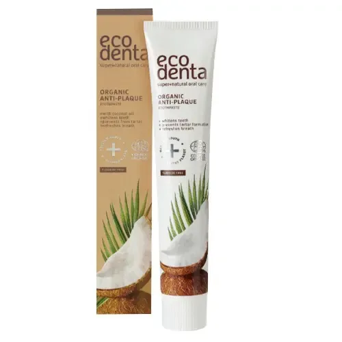 Crema Dental Anti Placa Orgánica Vegana 75ml