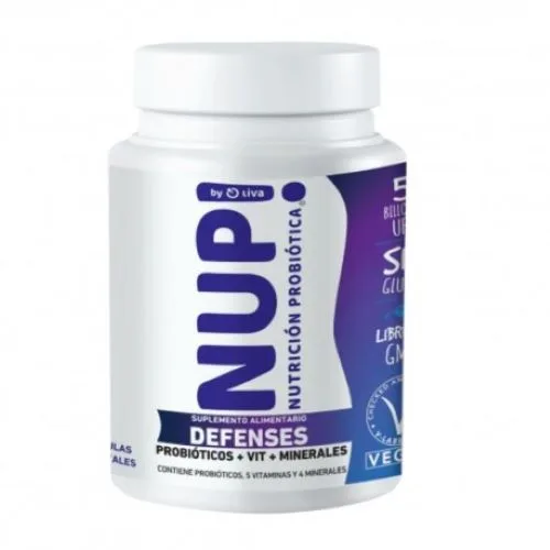 Probioticos 5 Billones DEFENSES con Vitaminas y Minerales Vegano sin gluten 60 Capsulas