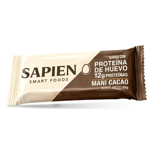 Barra de Proteína de Huevo Sabor Maní Cacao 52 gr