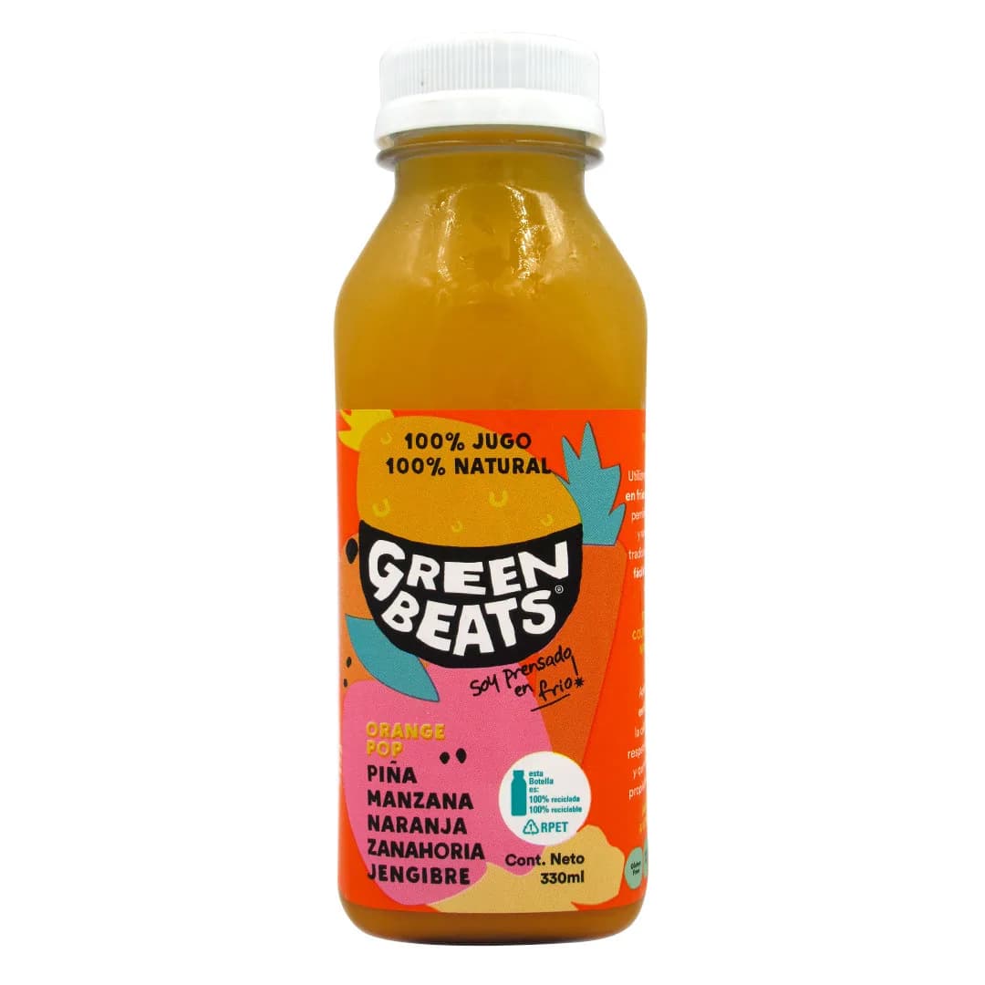 Jugo 100 % Natural Orange Pop , 330 ml