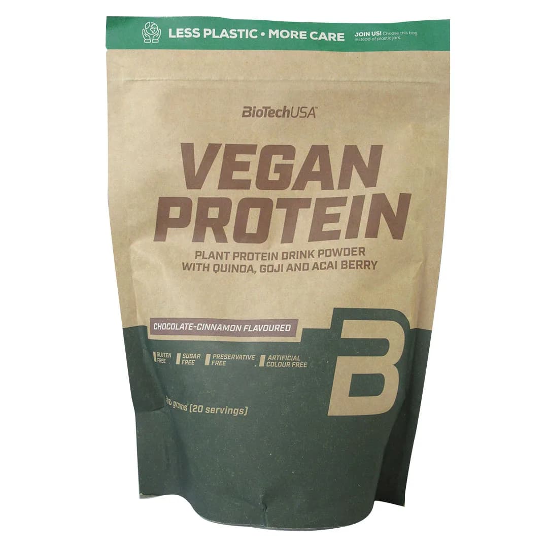 Proteína Vegana en Polvo L-Glutamina L-Arginina Sabor Chocolate- Canela 500grs