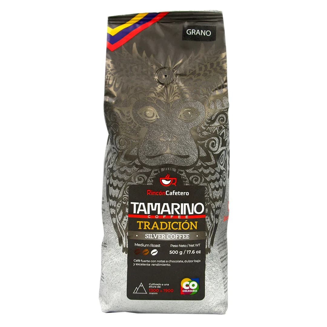 Café Silver Coffe Tradicion Grano, Tamarino, 500 Grs