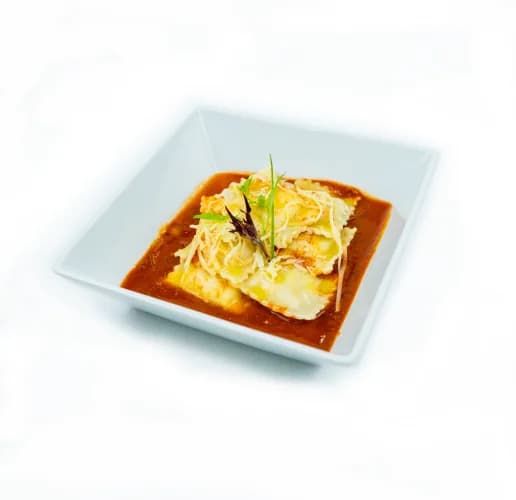 Raviolis de Queso de Cabra y Aceitunas con Salsa Pomodoro, Vegetariano, 310 g