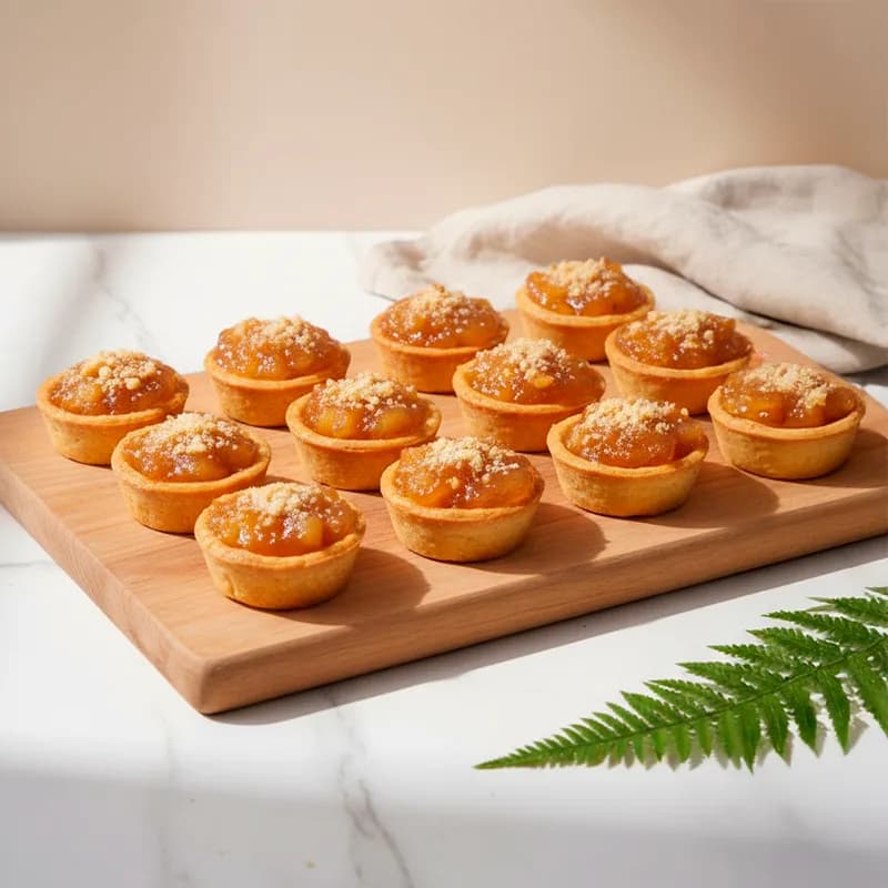 Caja 12 Unidades Mini Kuchen de Manzana, Sin azúcar Añadida