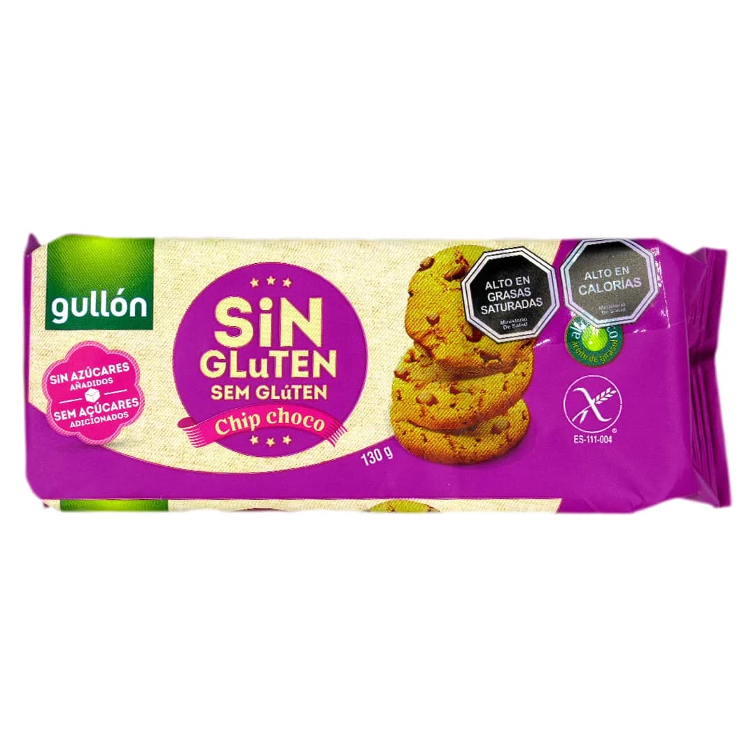 Galletas Choco Chips sin gluten sin lactosa 130 grs