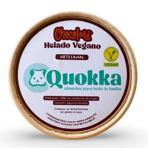 Helado vegano Artesanal Chocolate 240 gr