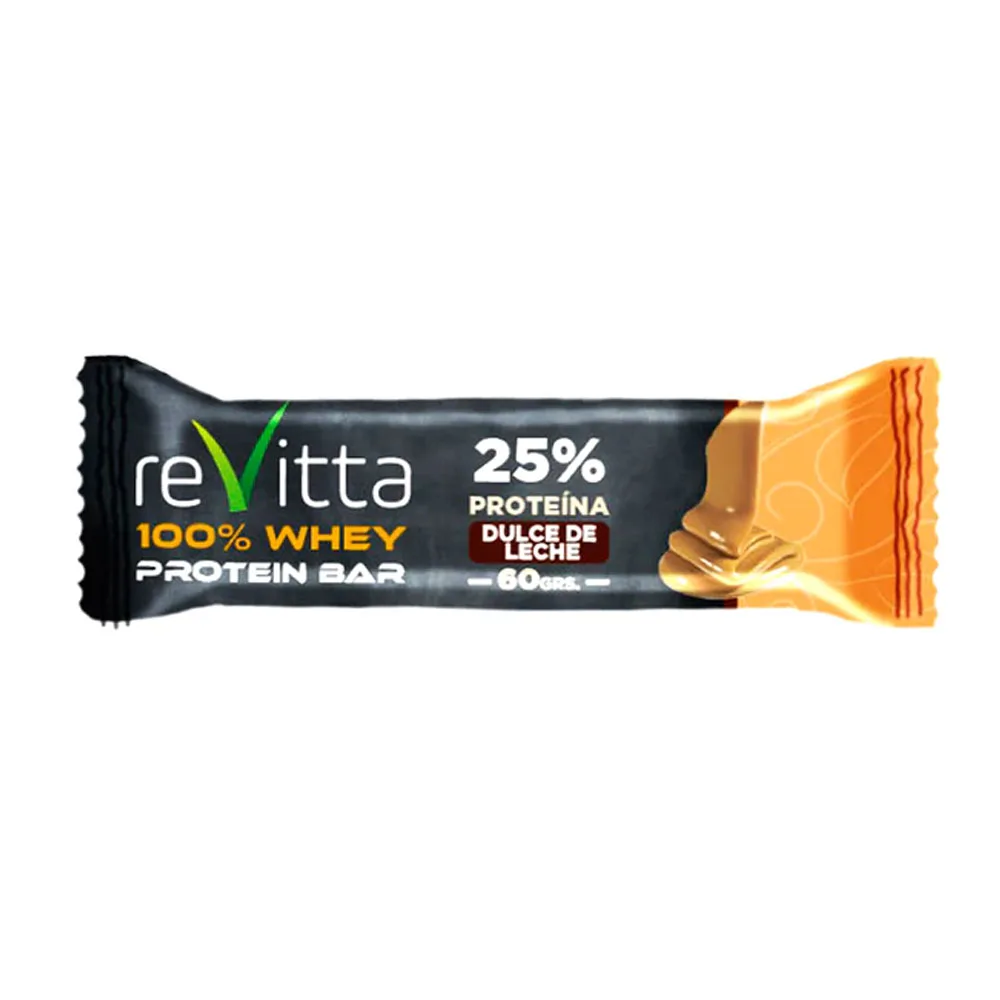 Barra de Proteína sin Gluten sin Lactosa Sabor Dulce de Leche 60gr