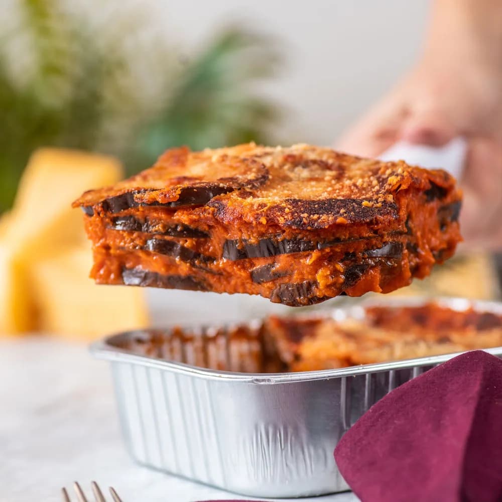 Lasaña Parmigiana de Berenjenas, Vegetariana Individual, 335 g