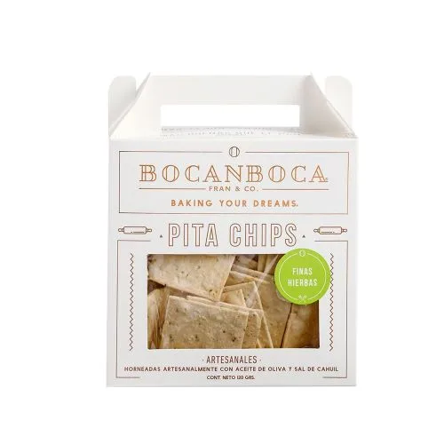 Chip Pita Finas Hierbas 120 Gramos
