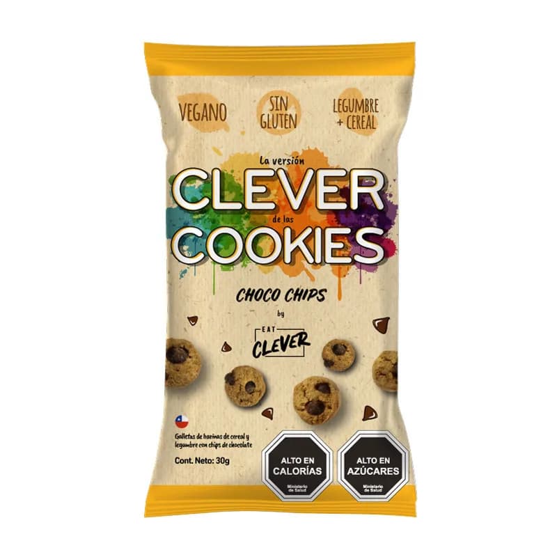 Galletas Chocolate Chips 56% Cacao Vegano 30 grs