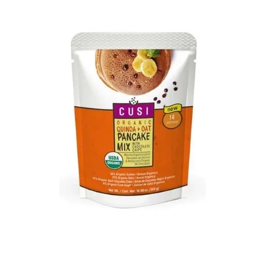Premezcla Orgánica Tortitas Sin Gluten Quinoa, Avena y Chispas de Chocolate 300 grs