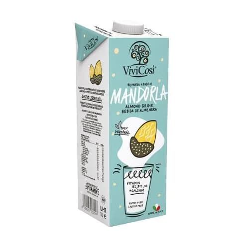 Bebida Vegetal de Almendras Sin Azúcar Sin Gluten 1 Litro