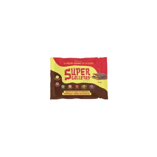 Super Galletas de Garbanzos Lactosa Free Gluten Free Baño Chocolate 30 gr