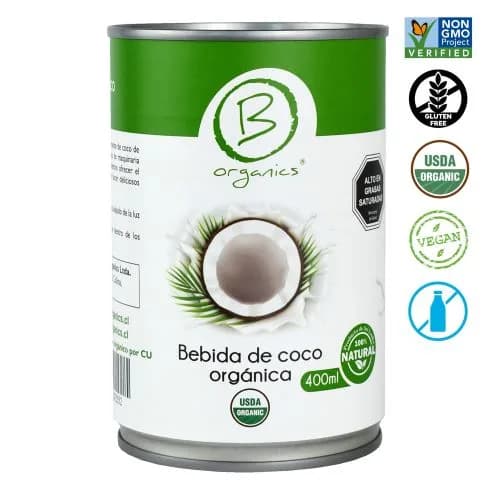 Leche de Coco Orgánico/LG 400 ml