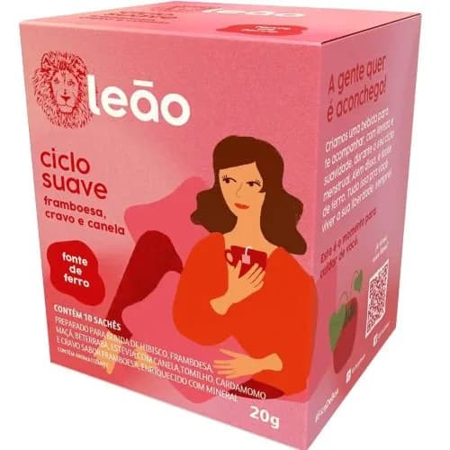 Te Fases Ciclo Suave, Frambuesa, Clavo y Canela 20 Gr. 10 Saches