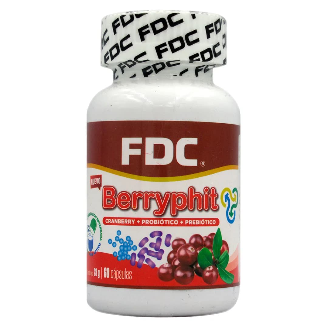 BERRYPHIT Cranberry + Probiotico + Prebiotico 60 cápsulas