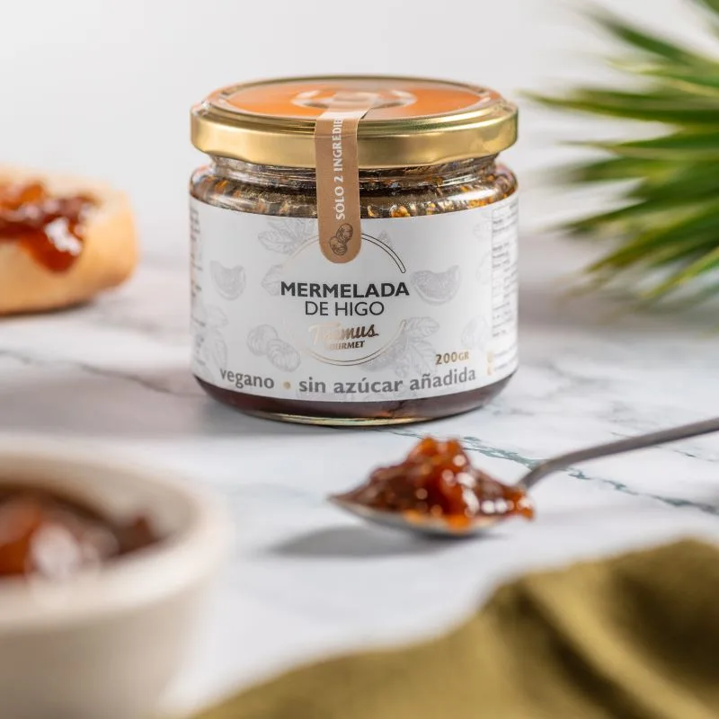 Mermelada de Higo, Sin azúcar Añadida, Vegana, 200 gr