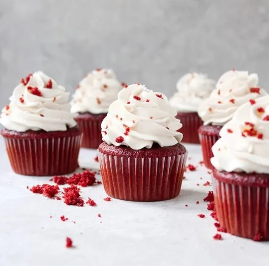 Cupcake Red Velvet Keto 6 unidades 120 gr c/u