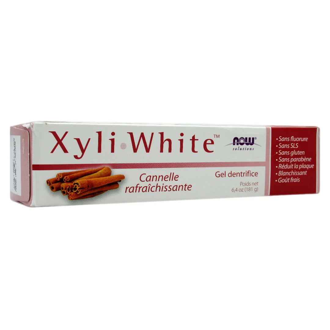 Pasta Dental Xyli White Canela Sin Fluor Sin Gluten 181 grs