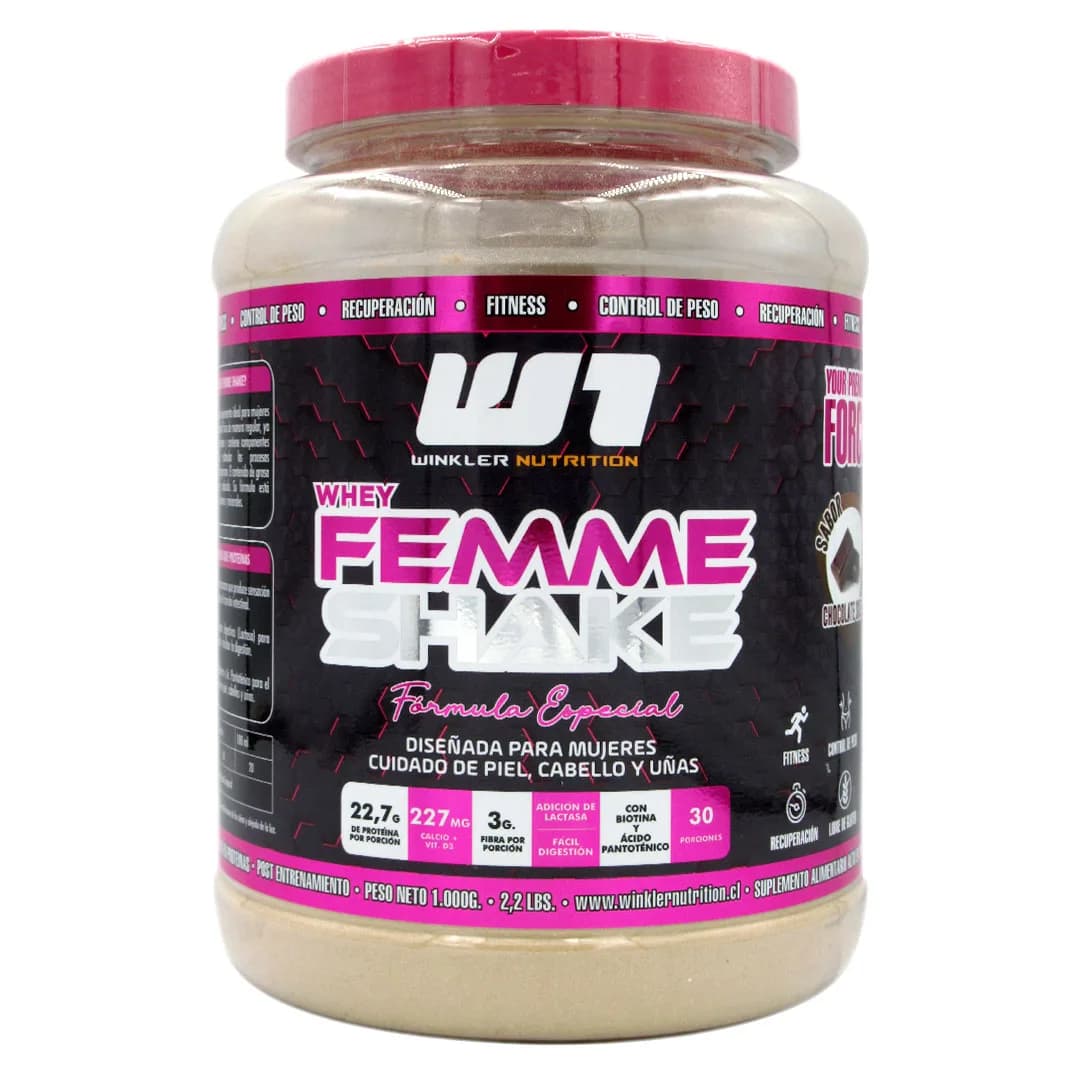 Whey Femme Shake Sabor Chocolate Suizo 1kg