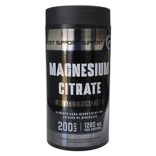 Magnesio Citrato 1280 mg, 200 capsulas