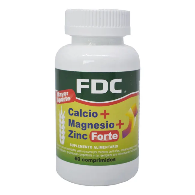 Calcio + Magnesio + Zinc FORTE 60 comprimidos