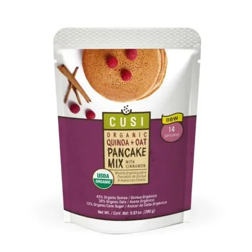 Premezcla Orgánica Panqueques Sin Gluten Quinoa, Avena y Canela 280 grs