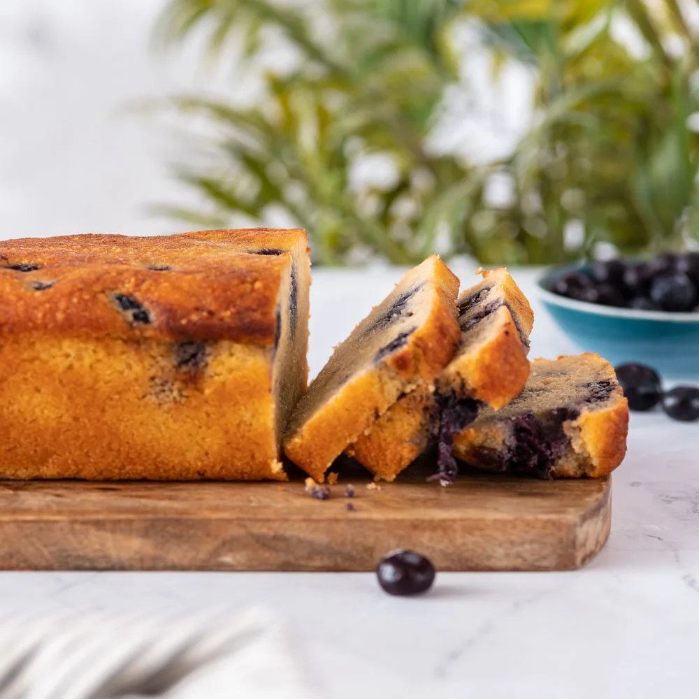 Queque Vainilla Arandanos, Keto, Sin Azúcar Añadida, 450 g