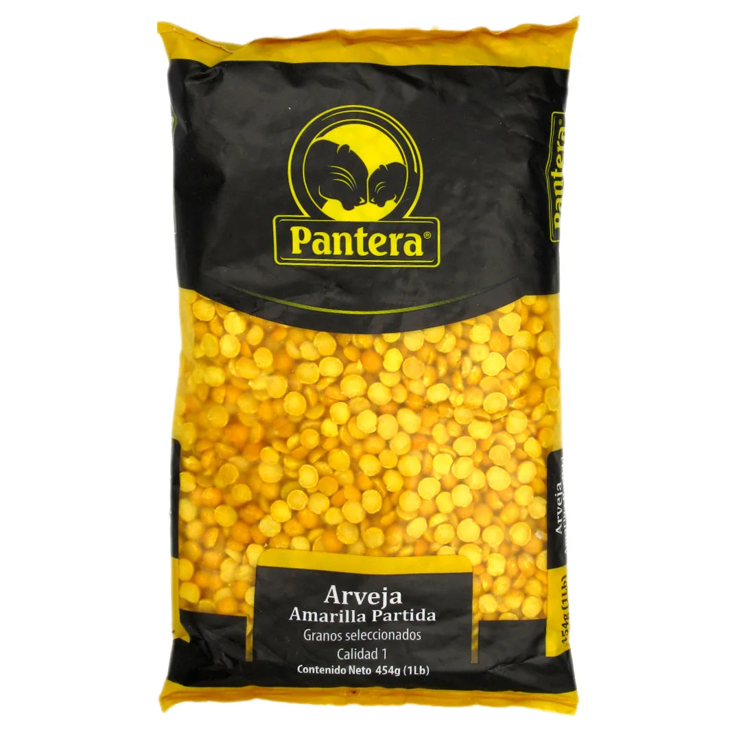 Arvejas Amarillas Partidas Seleccionadas Sin Piel 454 grs