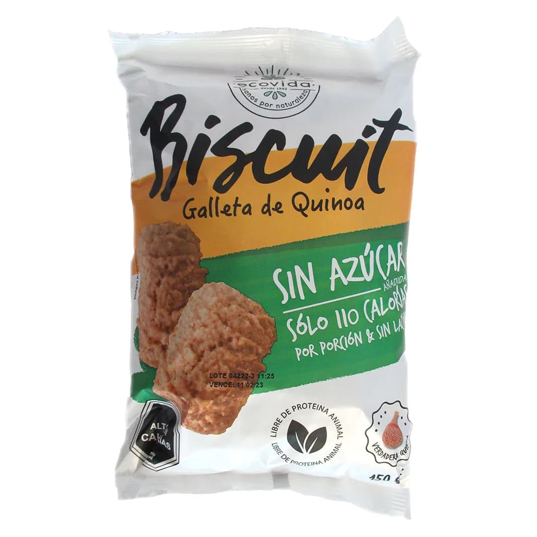 Galletas Veganas Biscuit Quinoa Sin Azúcar 150 grs