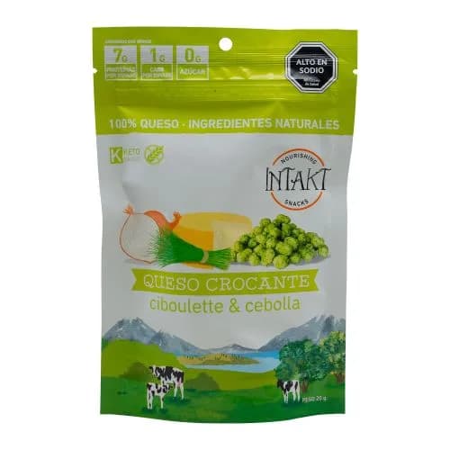 Snack Queso Crocante Ciboulette y Cebolla 20 grs