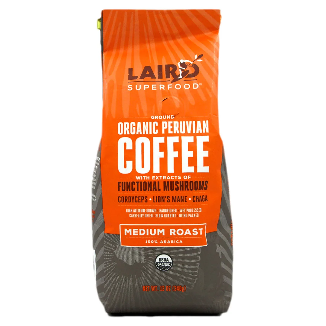 Café Orgánico con extractos de hongos funcionales, 340 Grs