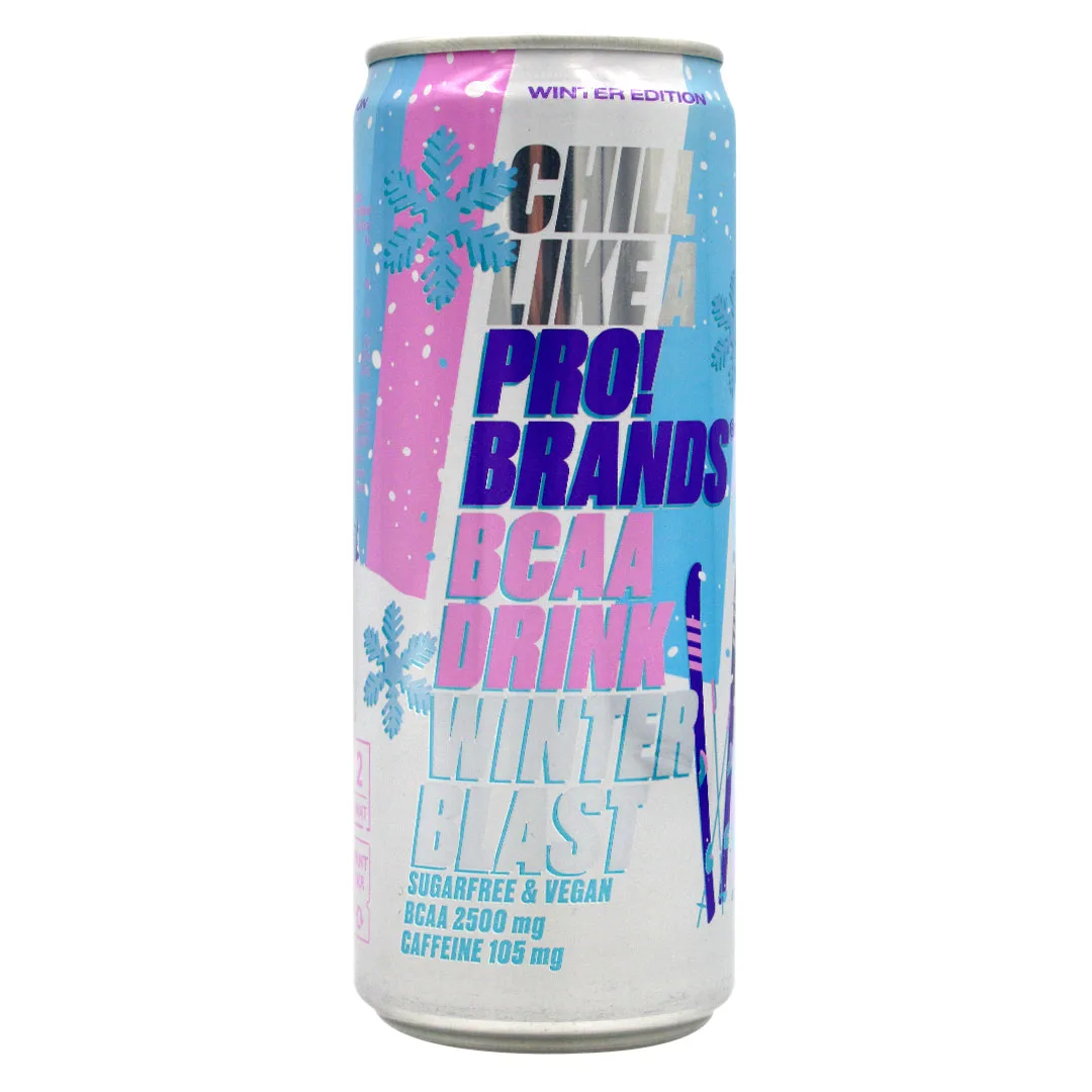 Bebida Energetica con BCAA y Cafeina, Sabor WINTER BLAST sin Azúcar, 330 Grs