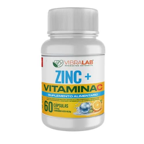 VITAMINA C + Zinc (60 Caps - 1015mg)