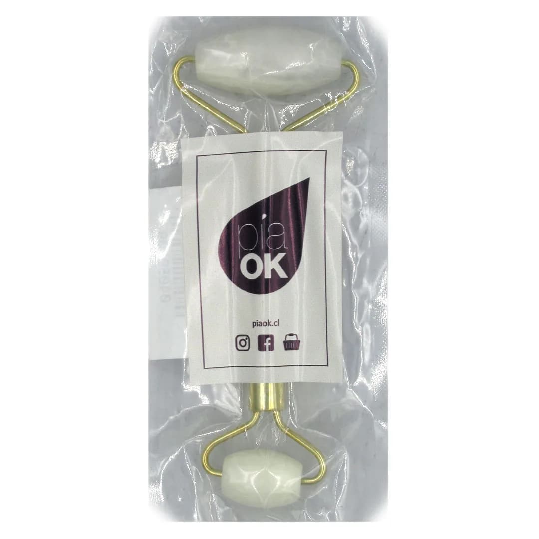 Rodillo de Jade para la Cara y Ojos color Blanco