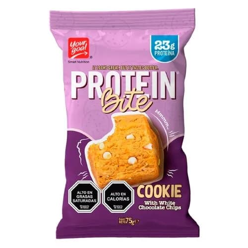 Cookie Protein Bite y Chips Chocolate Blanco 75 gr