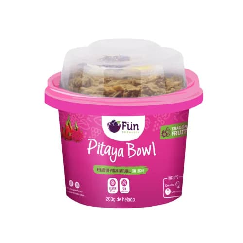 Helado de Açaí de Pitaya con granola Vegano sin gluten 200 gr