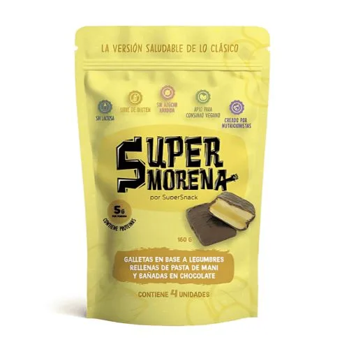 Doypack Super Morena Pasta Maní Sin Lactosa Free Gluten Free Baño Chocolate 160 gr