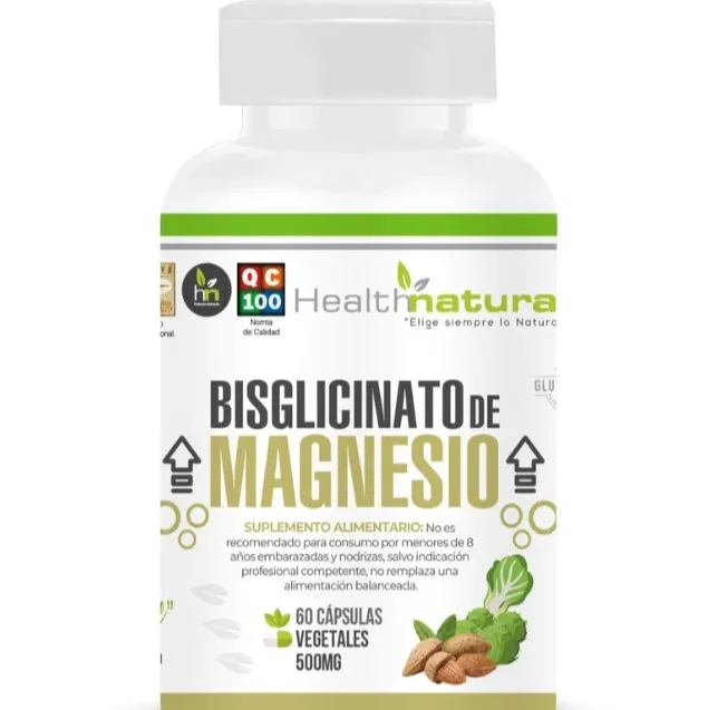 Bisiglinato de Magnesio 60 Capsulas Libre de Gluten