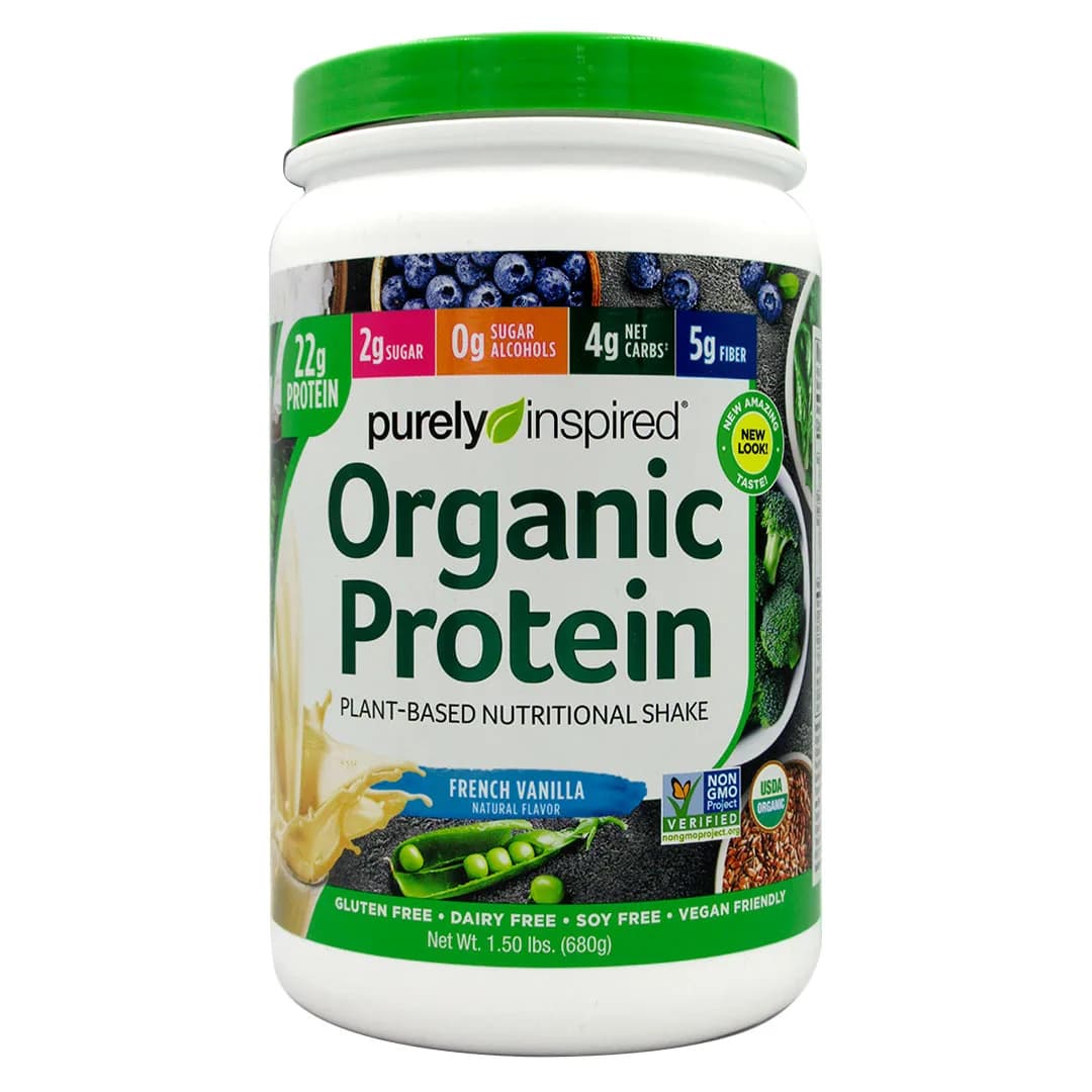 Proteína Vegana Orgánica sin glúten sabor Vainilla 680 grs