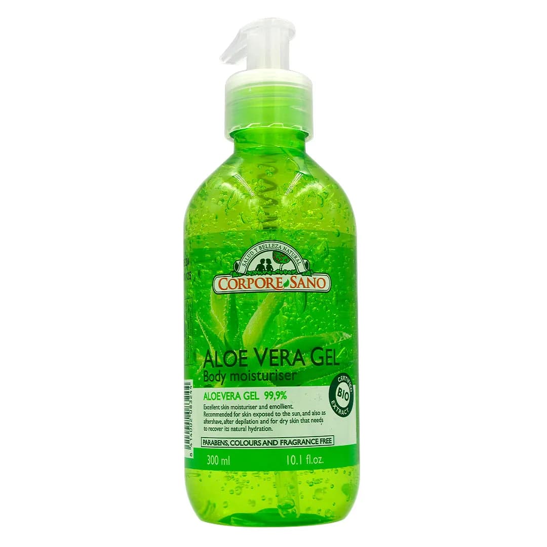 Gel Hidratante de Aloe Vera sin Parabenos Colorantes ni Perfume 300 grs
