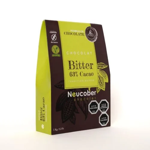 Monedas de Chocolate Bitter 63% sin gluten 1 kg