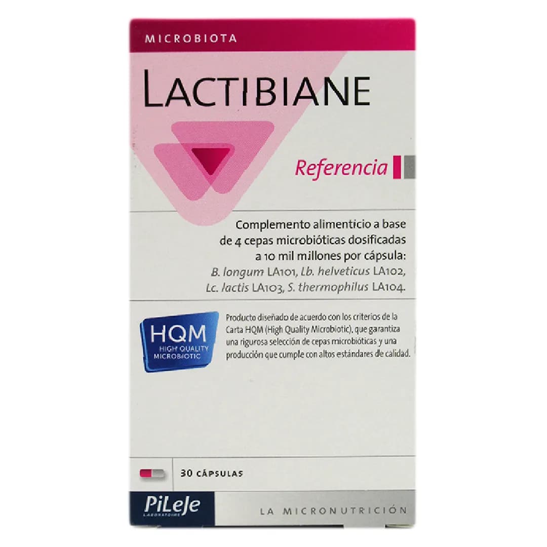 Lactibiane Reference Probiótico de 4 cepas en concentracion de 10 mil millones por cápsula 30 cápsulas